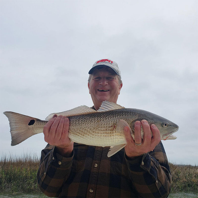 A nice redfish caught last with Captain Kai Williams 