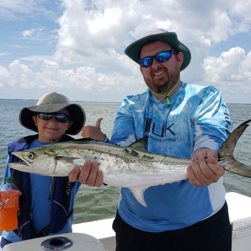 A nice inshore Spanish mackerel caught this week with Captain Kai Williams 