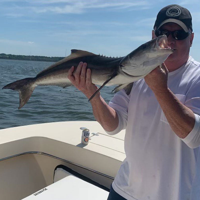 An early season cobia caught this week in the Broad River