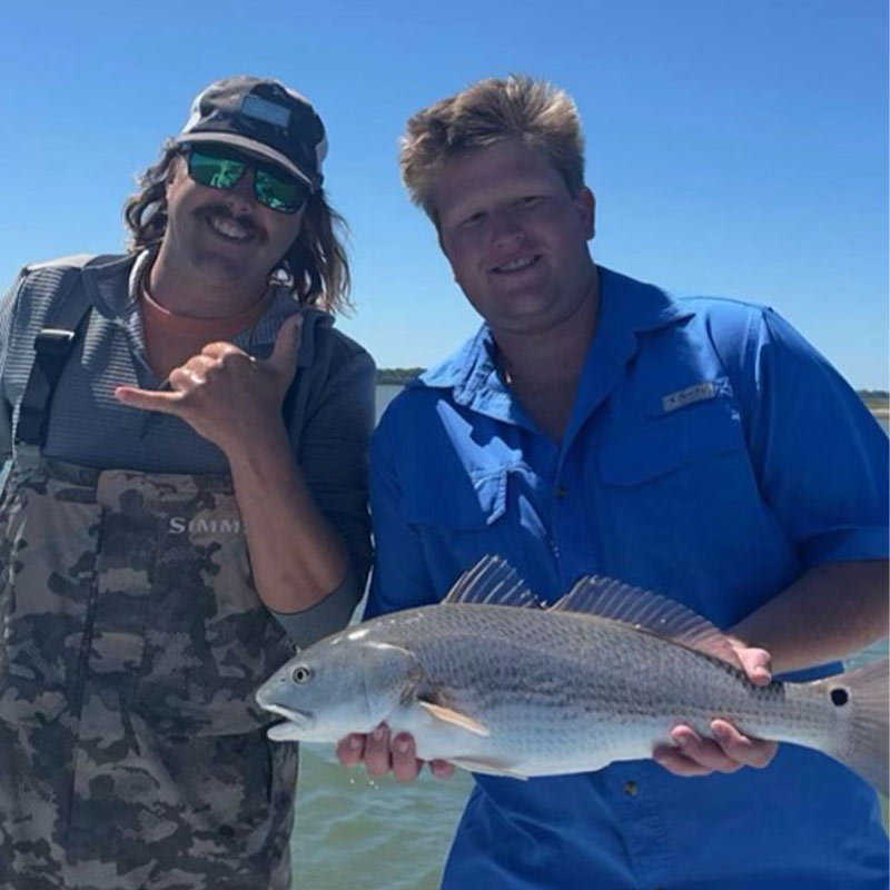 Captain Kai Williams and a client were pleased to have this redfish 