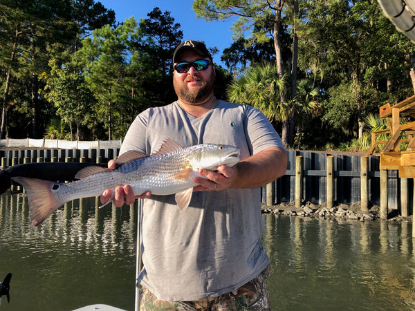 A nice redfish caught this week with Coach