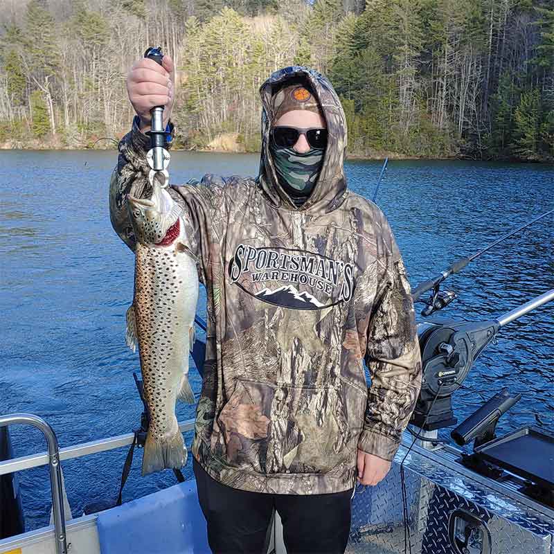 A beautiful brown caught with Guide Sam Jones this week