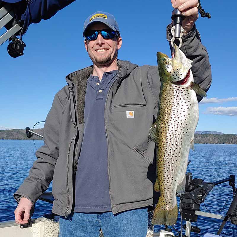 A nice trout caught earlier this month with Guide Sam Jones