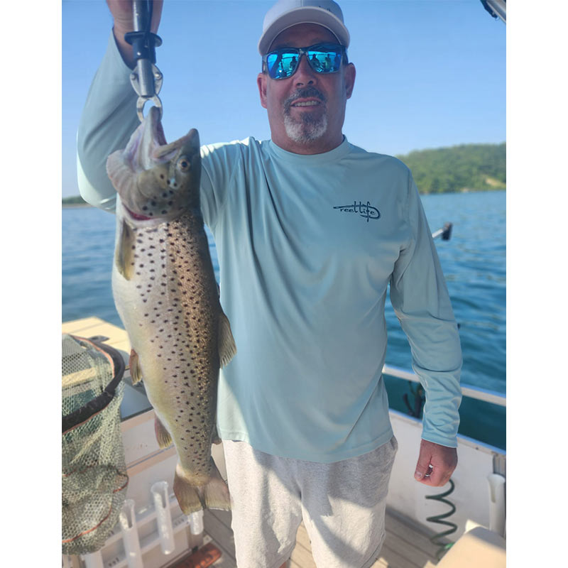 A 7-pounder caught this week with Jocassee Charters