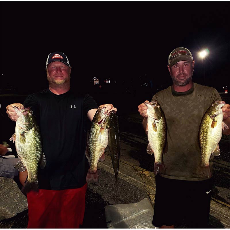 Joe Anders and Greg Glouse with a good bag last night