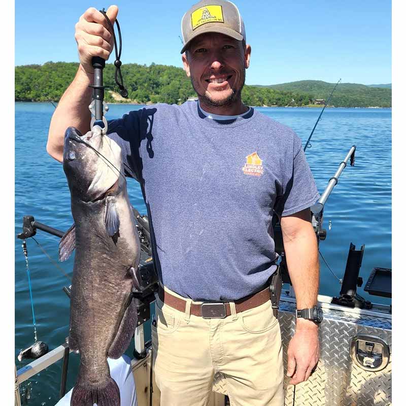 The potential state record white catfish caught this week with Guide Sam Jones