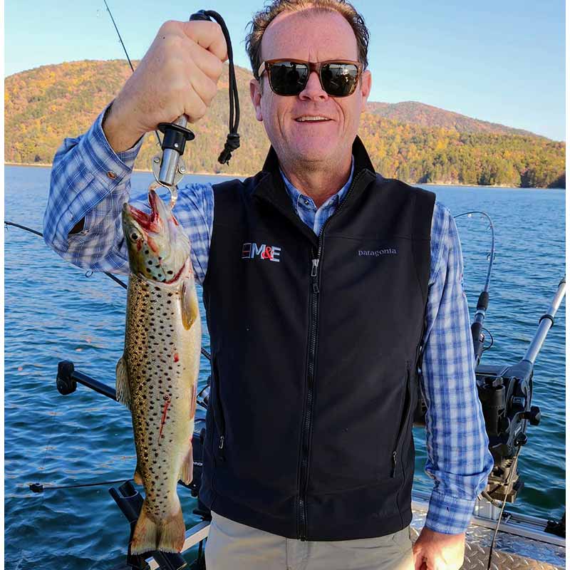 A "fit" trout caught with Jocassee Charters