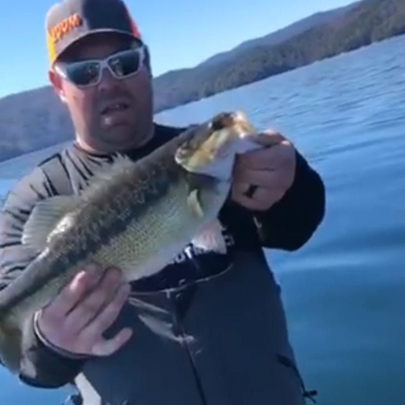 Correspondent Bruce Kastner with a chunky 4-pound spot caught last Saturday on Jocassee