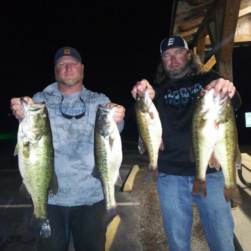 Joe Anders and Greg Glouse with "just" another big night tournament bag