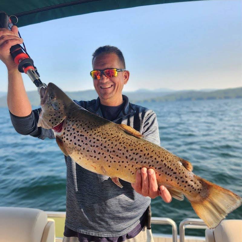 A beast of a fish caught with Jocassee Charters