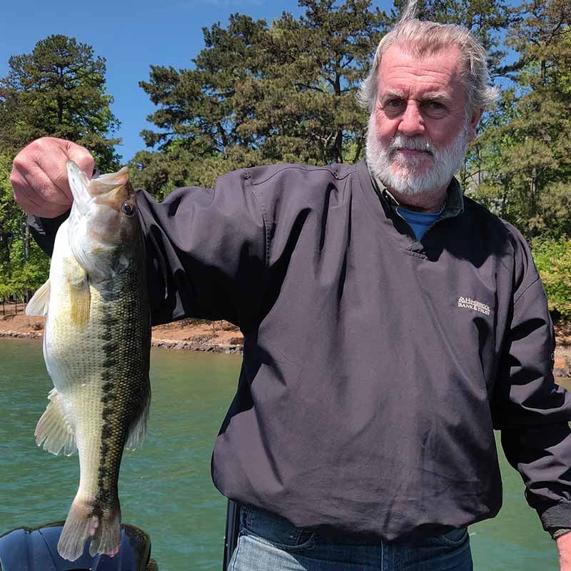 A nice fish caught this week with Charles Townson on a finesse worm in 15 feet of water