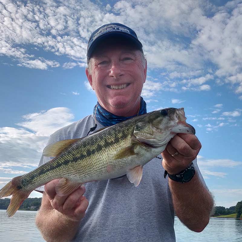 Charles Townson with a nearly 3-pound spot caught this week on a spoon 