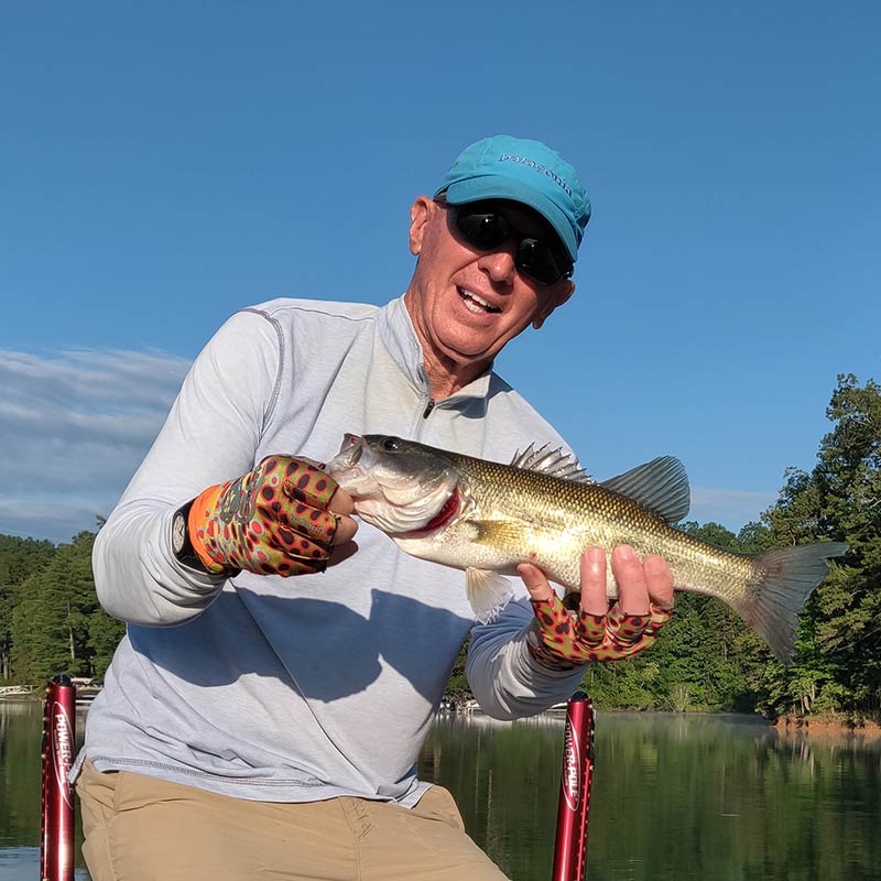 An early morning topwater fish caught with Guide Charles Townson