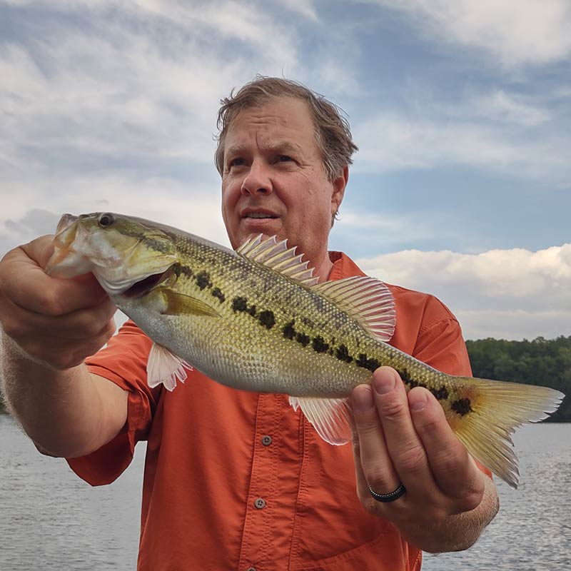 Caught Friday on a drop shot in 50 feet with Guide Charles Townson