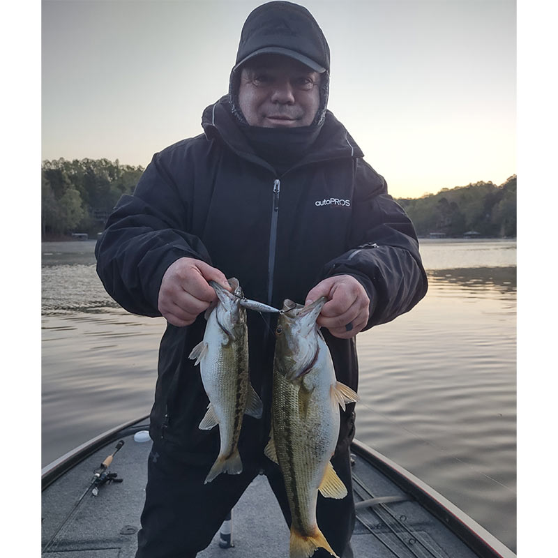 A "double" caught yesterday with Guide Charles Townson