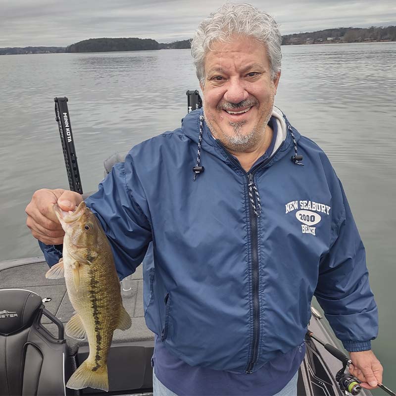 Caught on a drop shot this week with Guide Charles Townson