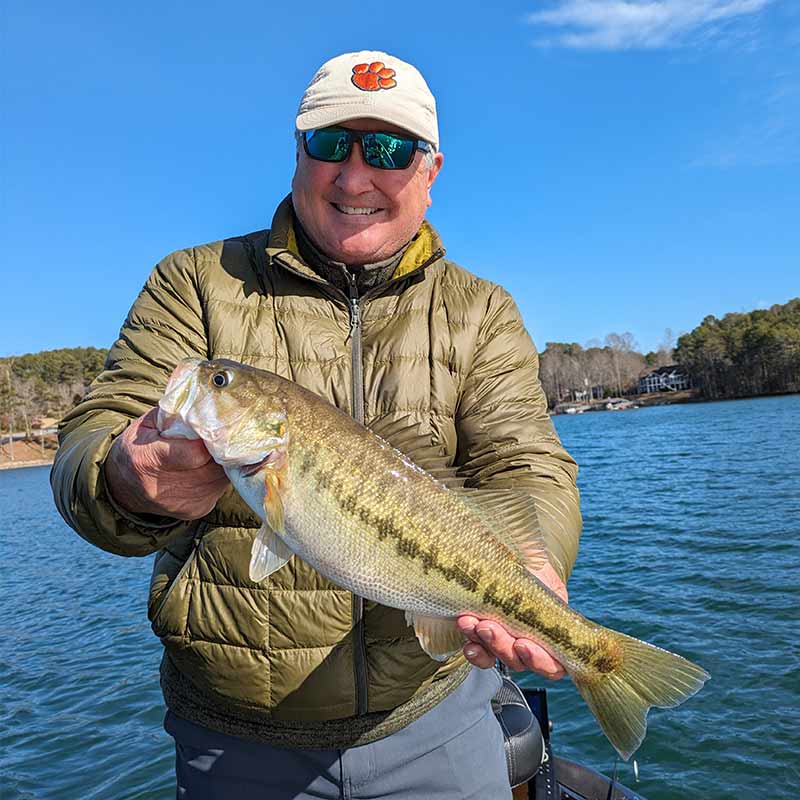 Caught on a drop shot this week with Guide Charles Townson
