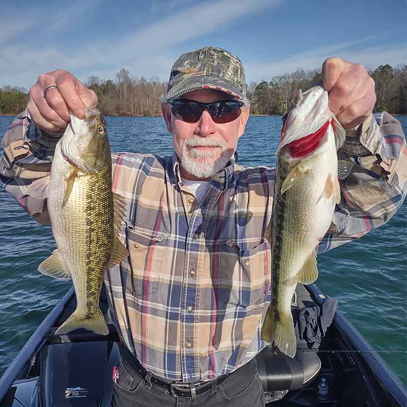 Caught on a drop shot yesterday with Guide Charles Townson