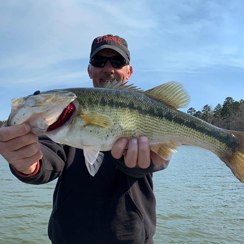 A good one caught in the back of a creek on a swimbait this week with Charles Townson