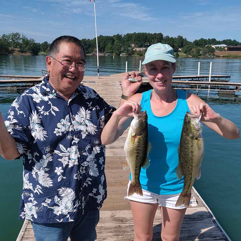 2 of the 30+ fish caught yesterday with Guide Charles Townson!