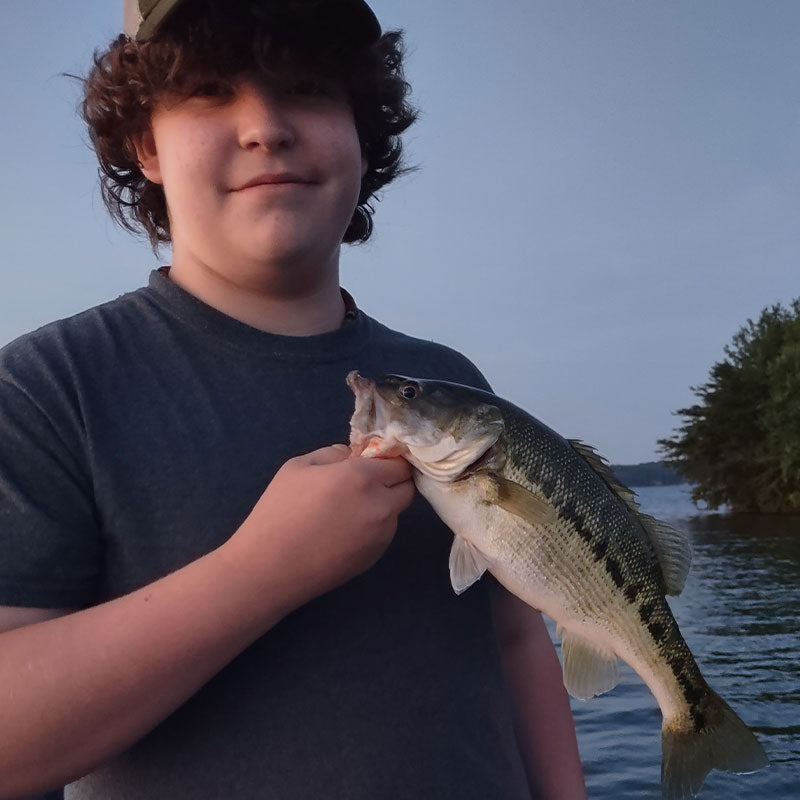 An aggressive spotted bass caught yesterday on a crankbait with Guide Charles Townson