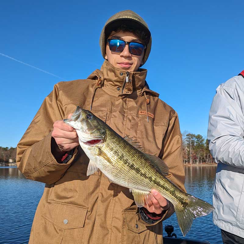 Caught on a drop shot yesterday with Guide Charles Townson