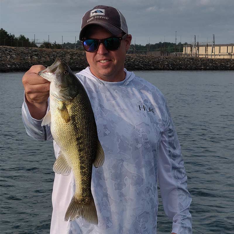 A nice fish caught with Charles Townson on a topwater this past week