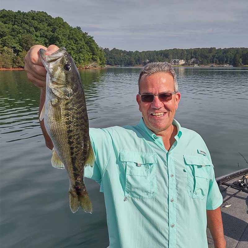 Caught over an old road bed with a drop shot this week with Guide Charles Townson