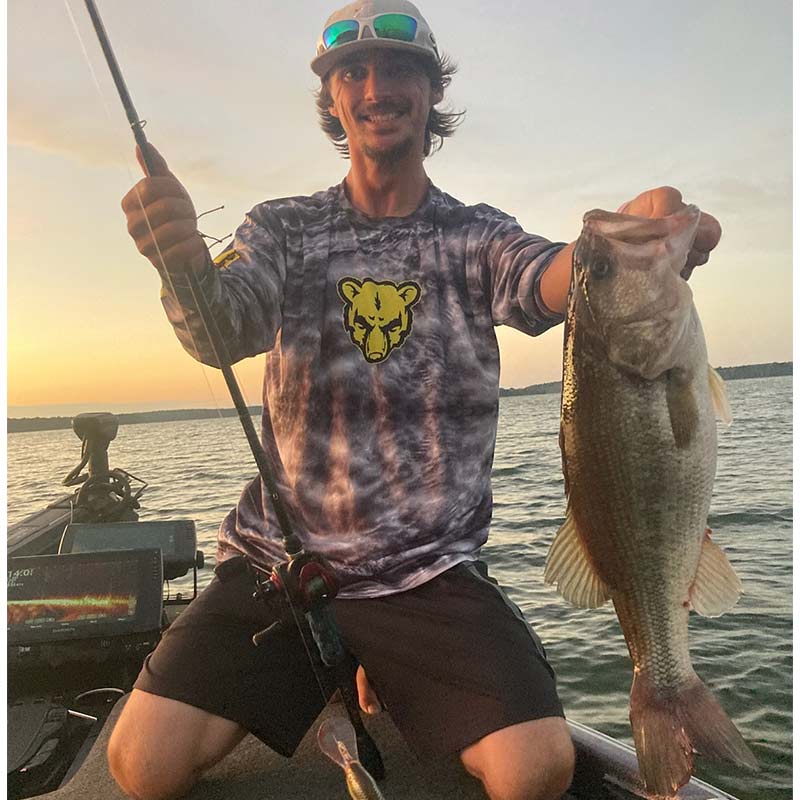 Hunter Enlow with one of about 20 caught Sunday evening!