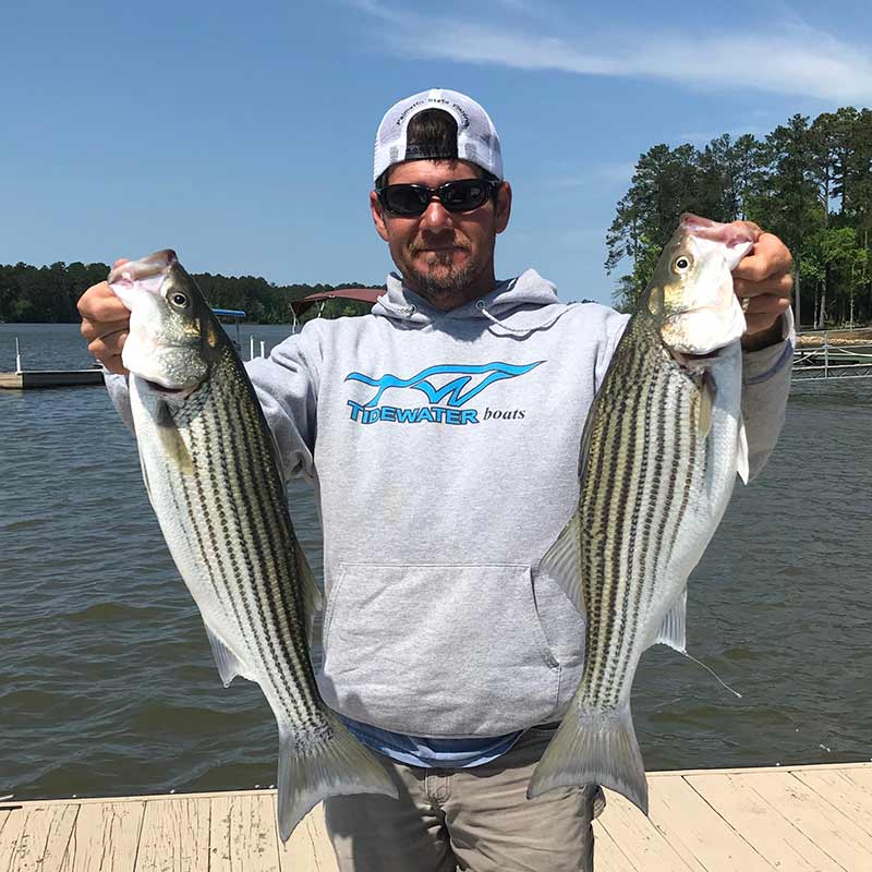 Captain Brad Taylor with a couple of good ones caught this week