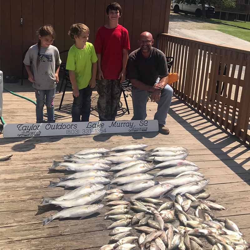 A pile of fish caught this week with Captain Brad Taylor 
