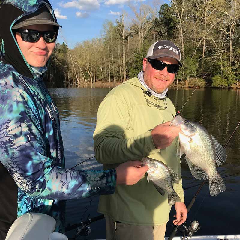 Crappie caught with Captain Brad Taylor this week