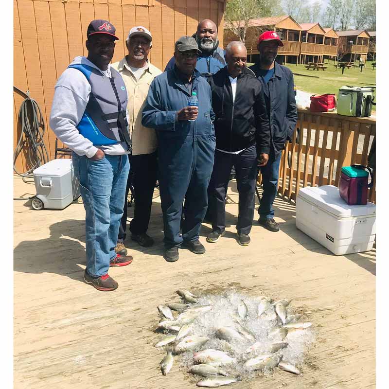 A good haul of delicious white perch this week with Captain Brad Taylor