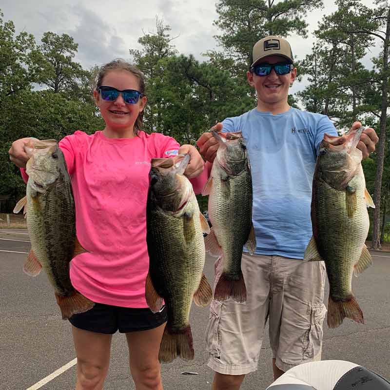Sarah and Fisher Rodgers caught and released these fish yesterday