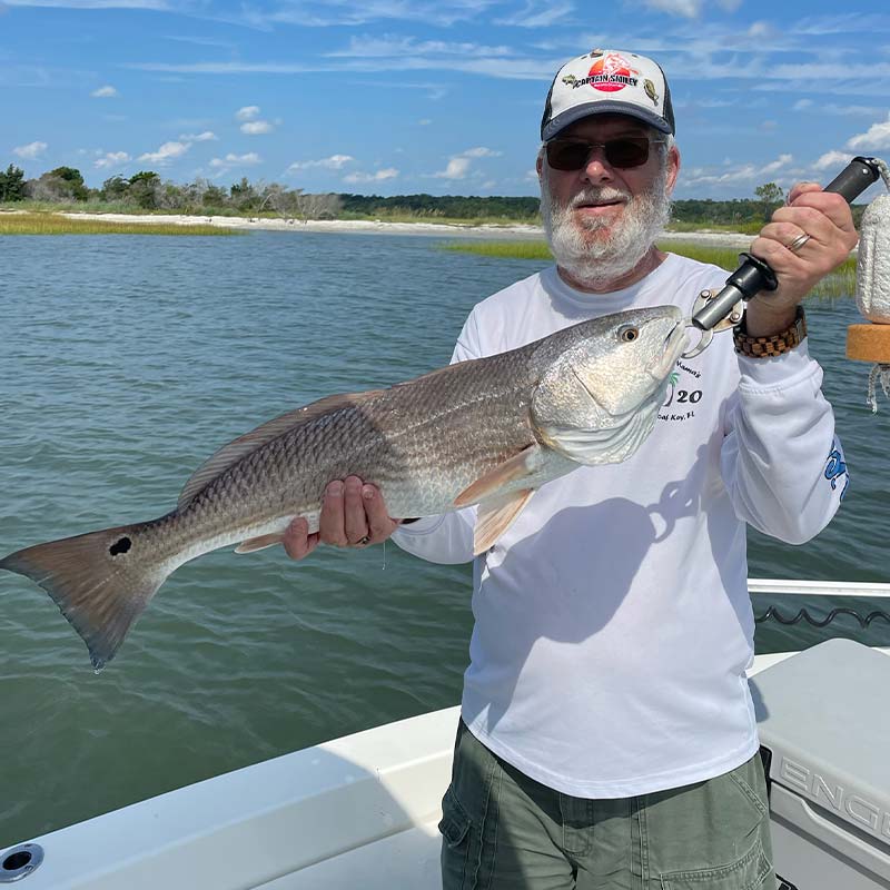A nice redfish caught with Captain Smiley this week