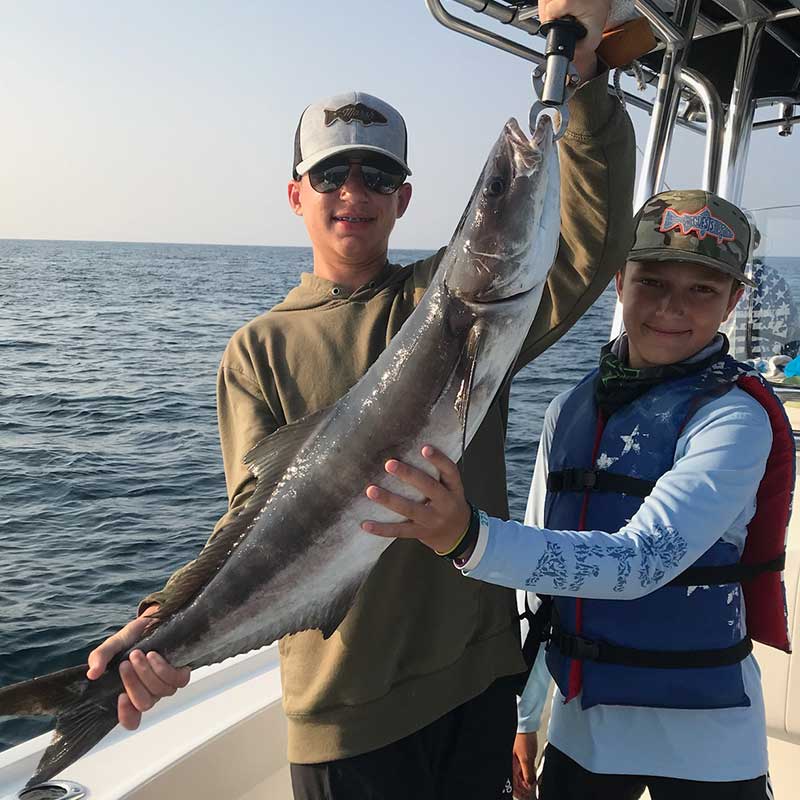 Caught today at Captain Smiley Fishing Charters' Kids' Camp!