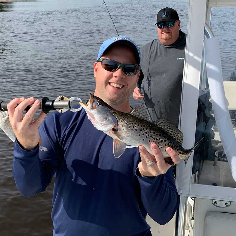 A good trout caught further up the coast this week with Captain Smiley