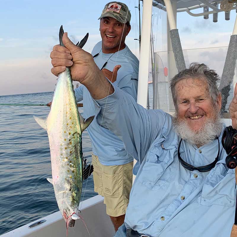 A nice Spanish mackerel caught with Captain Smiley Fishing Charters