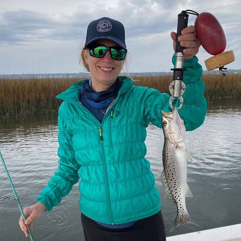 A nice trout caught with Captain Smiley