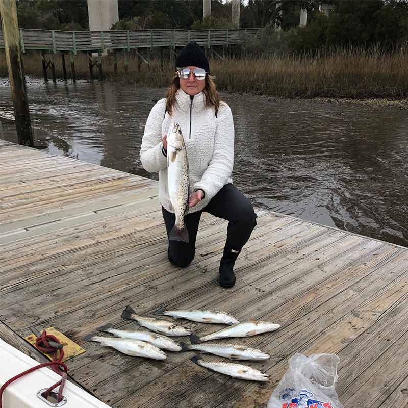 Live shrimp for the win with Captain Smiley Charters