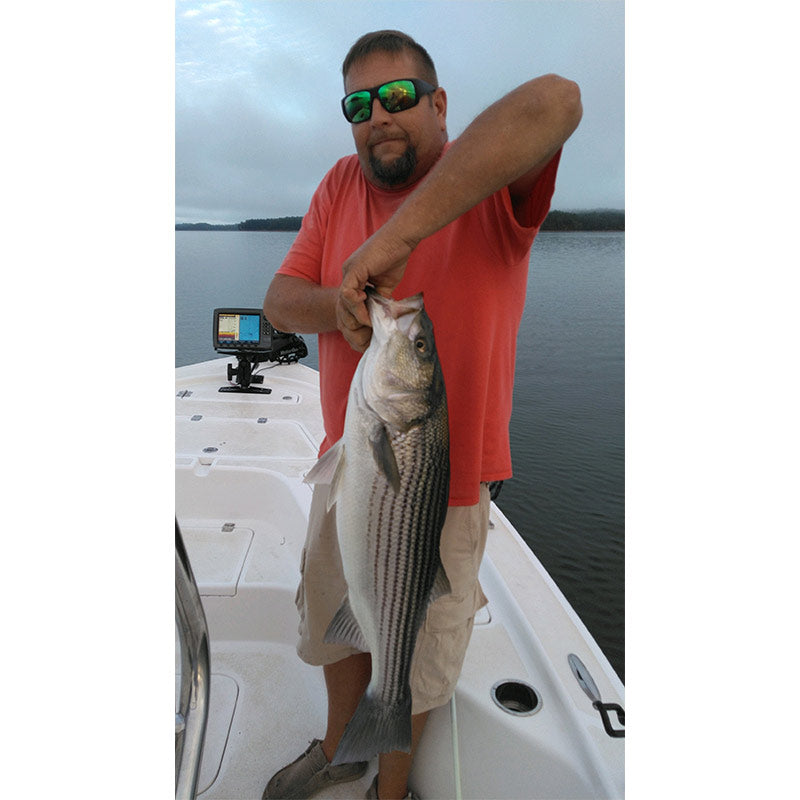 A nice striper caught recently with Guide Jerry Kotal