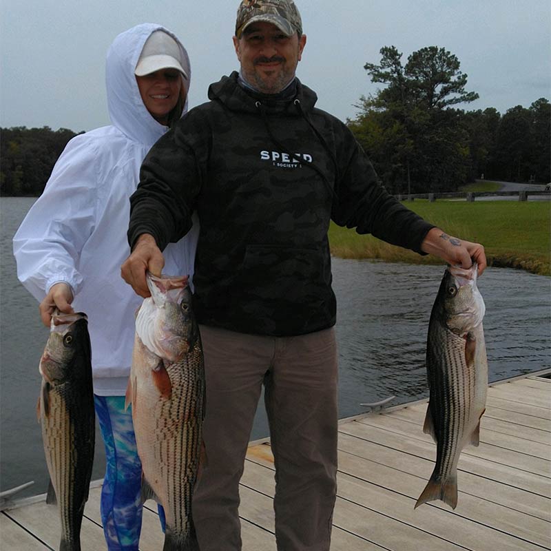Some nice striper caught this week with Guide Jerry Kotal