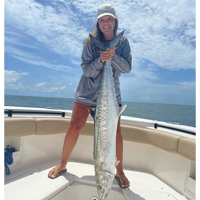 A nice king mackerel caught rolling with Captain J. Baisch