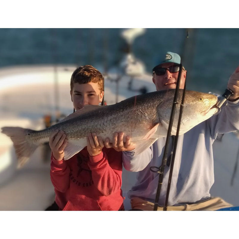 A bull red drum caught yesterday with Captain Tom Cushman