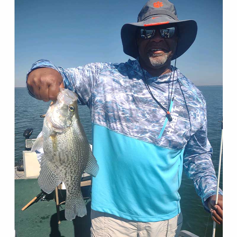 A 2-pound range fish caught with Captain Steve English