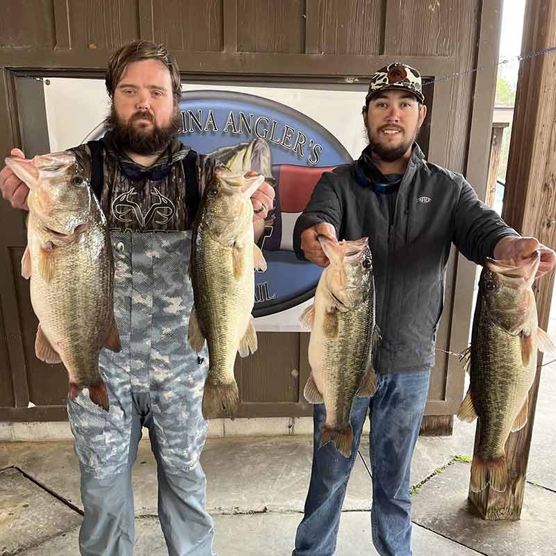 Jonathan Sutton and James Gibbons with a monster bag!