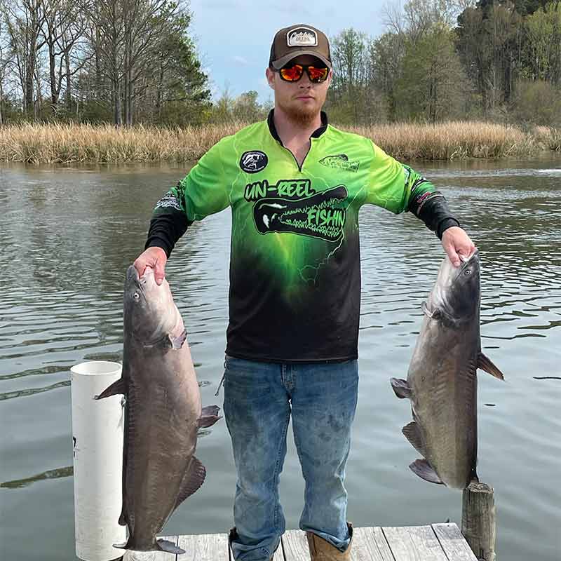 Captain Stevie English with a couple of good ones caught Saturday 