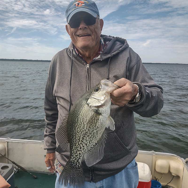 A big fall slab caught recently with Captain Steve English