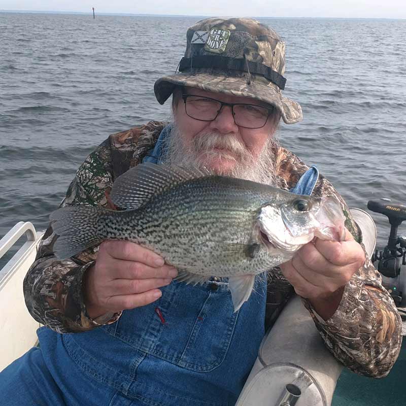 A nice crappie caught this week on Santee Cooper 