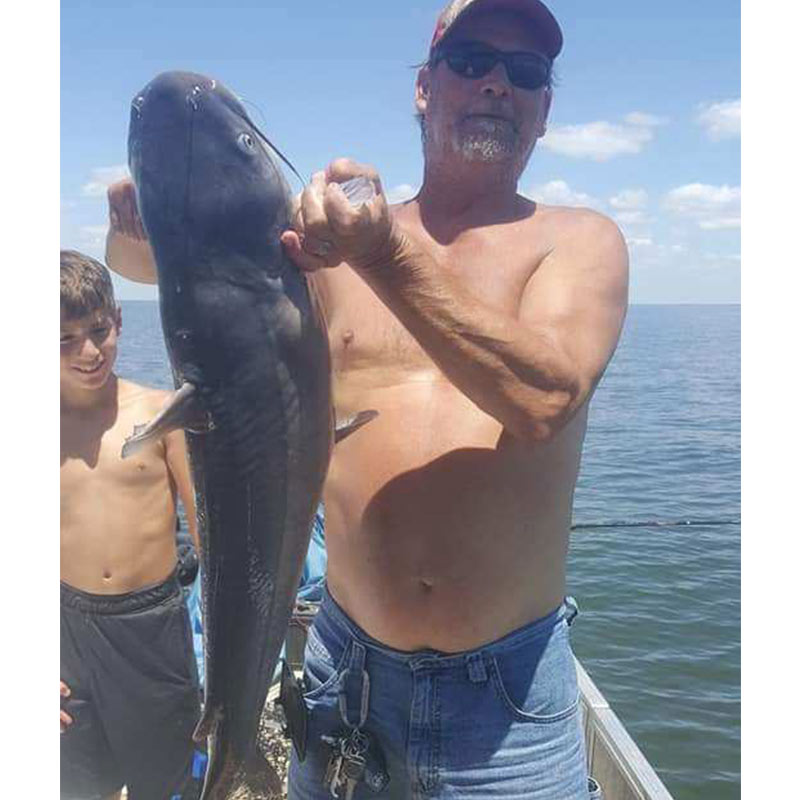 A nice catfish caught with Captain Stevie English